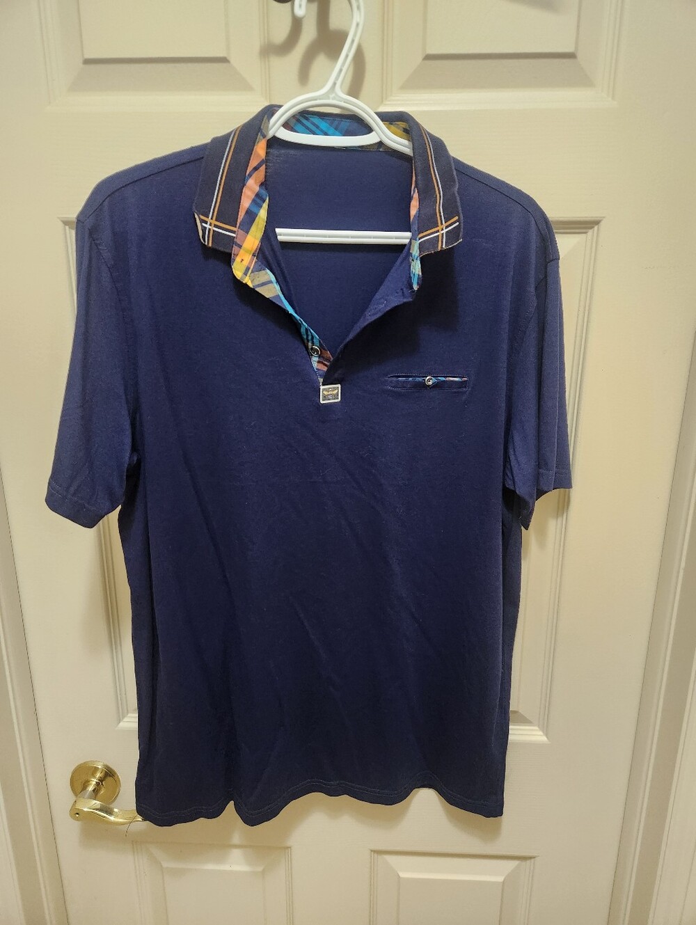 Men's Navy Short-Sleeve Polo Shirt